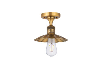 Franklin Restoration One Light Semi-Flush Mount in Brushed Brass (405|517-1C-BB-M17-BB)
