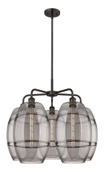 Downtown Urban LED Chandelier in Oil Rubbed Bronze (405|516-5CR-OB-G557-10SM)