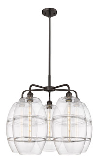 Downtown Urban LED Chandelier in Oil Rubbed Bronze (405|516-5CR-OB-G557-10CL)