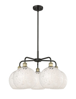 Ballston Five Light Chandelier in Black Antique Brass (405|516-5CR-BAB-G1216-10WM)