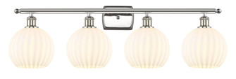 Ballston Four Light Bath Vanity in Polished Nickel (405|516-4W-PN-G1217-8WV)