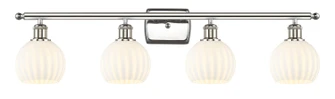 Ballston Four Light Bath Vanity in Polished Nickel (405|516-4W-PN-G1217-6WV)