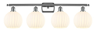 Ballston Four Light Bath Vanity in Polished Chrome (405|516-4W-PC-G1217-8WV)