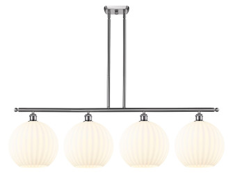 Ballston Four Light Island Pendant in Satin Gold (405|516-4I-SG-G1215-12)