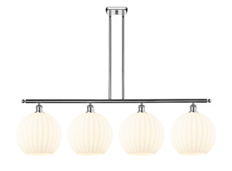 Ballston Four Light Island Pendant in Polished Chrome (405|516-4I-PC-G1217-12WV)