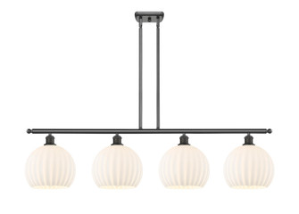 Ballston Four Light Island Pendant in Oil Rubbed Bronze (405|516-4I-OB-G1217-10WV)