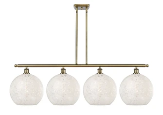 Ballston Four Light Island Pendant in Antique Brass (405|516-4I-AB-G1216-12WM)