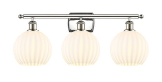 Ballston Three Light Bath Vanity in Polished Nickel (405|516-3W-PN-G1217-8WV)