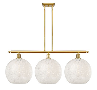Ballston Three Light Island Pendant in Satin Gold (405|516-3I-SG-G1216-12WM)