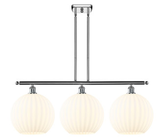 Ballston Three Light Island Pendant in Polished Chrome (405|516-3I-PC-G1217-12WV)