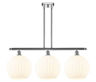 Ballston Three Light Island Pendant in Polished Chrome (405|516-3I-PC-G1217-12WV)