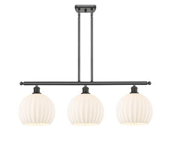 Ballston Three Light Island Pendant in Oil Rubbed Bronze (405|516-3I-OB-G1217-10WV)