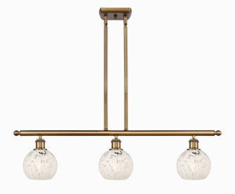 Ballston Three Light Island Pendant in Brushed Brass (405|516-3I-BB-G1216-6WM)