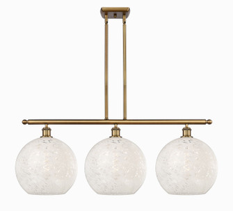 Ballston Three Light Island Pendant in Brushed Brass (405|516-3I-BB-G1216-12WM)