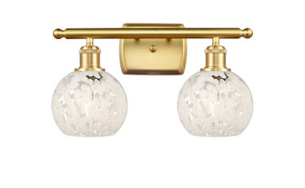 Ballston Two Light Bath Vanity in Satin Gold (405|516-2W-SG-G1216-6WM)