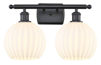 Ballston Two Light Bath Vanity in Matte Black (405|516-2W-BK-G1217-8WV)
