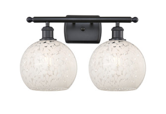 Ballston Two Light Bath Vanity in Matte Black (405|516-2W-BK-G1216-8WM)