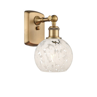 Ballston One Light Wall Sconce in Brushed Brass (405|516-1W-BB-G1216-6WM)