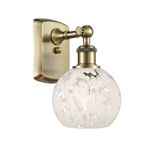 Ballston One Light Wall Sconce in Antique Brass (405|516-1W-AB-G1216-6WM)