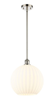 Ballston One Light Mini Pendant in Polished Nickel (405|516-1S-PN-G1217-12WV)