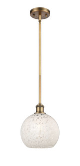 Ballston One Light Mini Pendant in Brushed Brass (405|516-1S-BB-G1216-8WM)