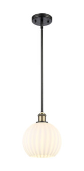 Ballston One Light Mini Pendant in Black Antique Brass (405|516-1S-BAB-G1217-8WV)