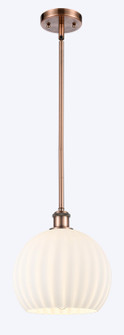 Ballston One Light Mini Pendant in Antique Copper (405|516-1S-AC-G1217-10WV)