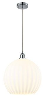 Ballston One Light Pendant in Polished Chrome (405|516-1P-PC-G1217-14WV)