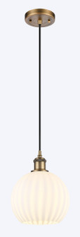 Ballston One Light Mini Pendant in Brushed Brass (405|516-1P-BB-G1217-8WV)