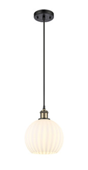 Ballston One Light Mini Pendant in Black Antique Brass (405|516-1P-BAB-G1217-8WV)
