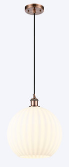 Ballston One Light Mini Pendant in Antique Copper (405|516-1P-AC-G1217-12WV)