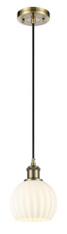 Ballston One Light Mini Pendant in Antique Brass (405|516-1P-AB-G1217-6WV)