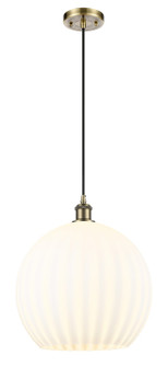 Ballston One Light Pendant in Antique Brass (405|516-1P-AB-G1217-14WV)