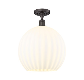 Ballston One Light Semi-Flush Mount in Oil Rubbed Bronze (405|516-1C-OB-G1217-14WV)