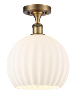 Ballston One Light Semi-Flush Mount in Brushed Brass (405|516-1C-BB-G1217-10WV)