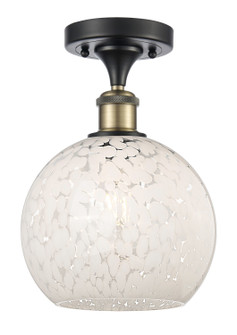 Ballston One Light Semi-Flush Mount in Black Antique Brass (405|516-1C-BAB-G1216-8WM)
