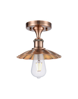 Ballston One Light Semi-Flush Mount in Antique Copper (405|516-1C-AC-M17-AC)