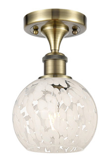 Ballston One Light Semi-Flush Mount in Antique Brass (405|516-1C-AB-G1216-6WM)