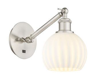 Ballston One Light Wall Sconce in Brushed Satin Nickel (405|317-1W-SN-G1217-6WV)