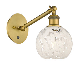 Ballston One Light Wall Sconce in Brushed Brass (405|317-1W-BB-G1216-6WM)