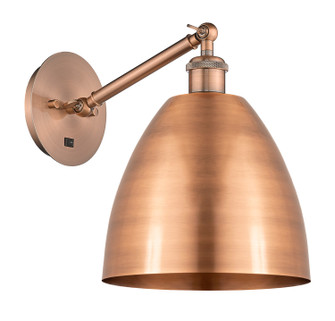 Ballston One Light Wall Sconce in Antique Copper (405|317-1W-AC-MBD-9-AC)