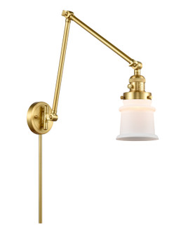 Franklin Restoration One Light Swing Arm in Satin Gold (405|238-SG-G181S)