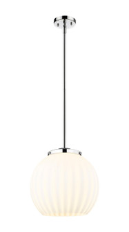 Essex One Light Pendant in Polished Chrome (405|221-1S-PC-G1217-14WV)