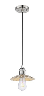 Franklin Restoration One Light Mini Pendant in Polished Nickel (405|201C-PN-M17-PN)
