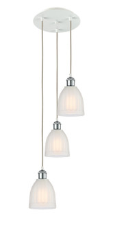 Ballston LED Pendant in White Polished Chrome (405|113B-3P-WPC-G441)