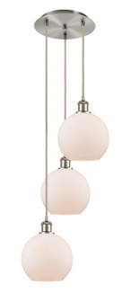Ballston Three Light Pendant in Brushed Satin Nickel (405|113B-3P-SN-G121-8)