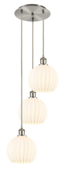 Ballston LED Pendant in Brushed Satin Nickel (405|113B-3P-SN-G1217-8WV)