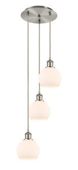 Ballston Three Light Pendant in Brushed Satin Nickel (405|113B-3P-SN-G121-6)