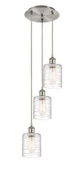 Ballston Three Light Pendant in Brushed Satin Nickel (405|113B-3P-SN-G1113)
