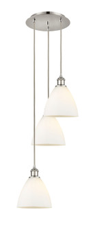 Ballston Three Light Pendant in Polished Nickel (405|113B-3P-PN-GBD-751)